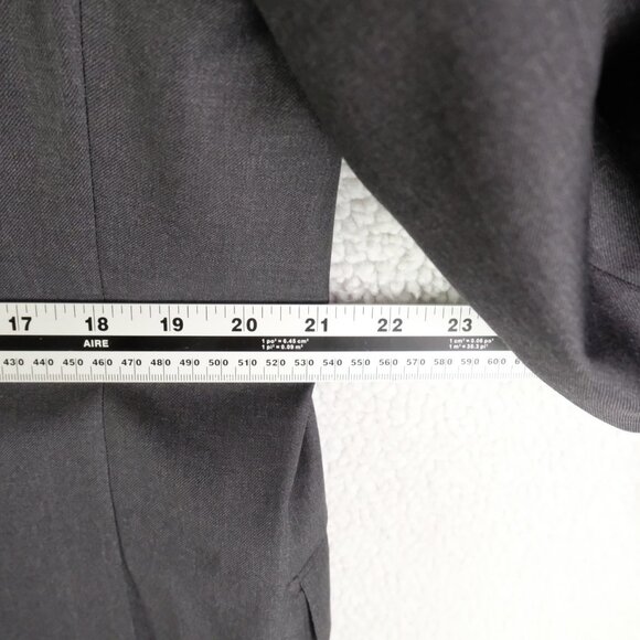 Hickey Freeman Blazer Mens 42 Regular Gray Traveler Wool Suit Jacket Made USA - Picture 10 of 15